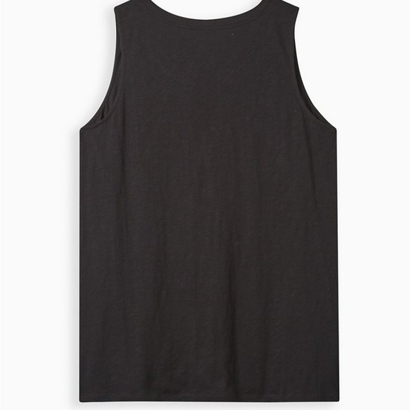 ❤️NWT VINTAGE TORRID TANK YIN YANG SKULL PRINT HENLEY TANK MEDIUM - Picture 3 of 11